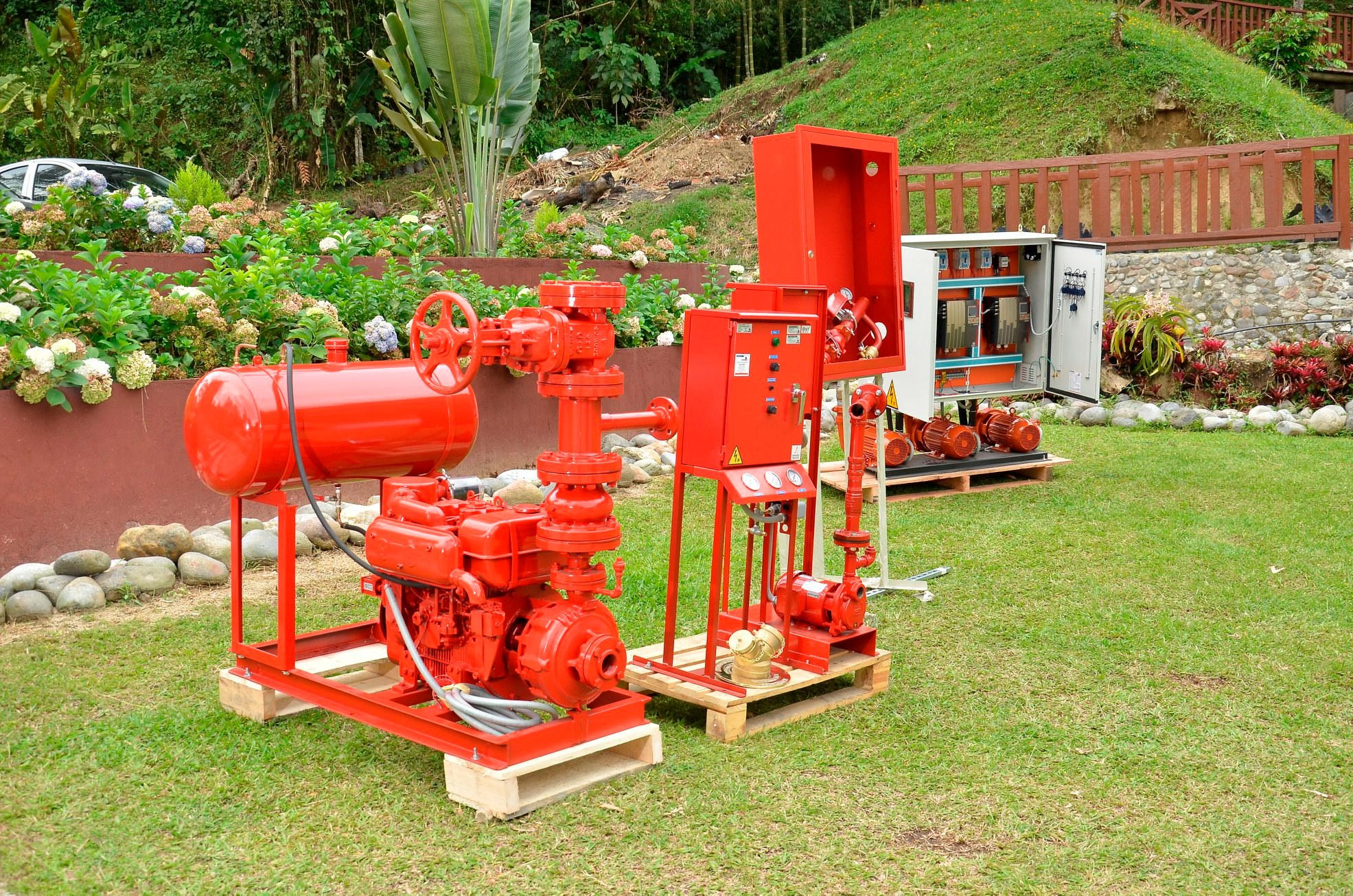 Red contra incendios — sistema completo NFPA